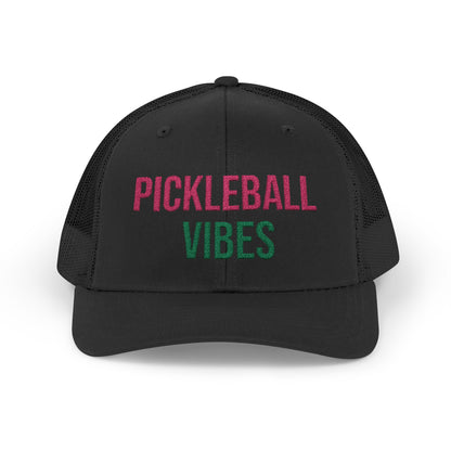 The Pink Pickle – Pickleball Vibes Trucker Hat (Embroidered)