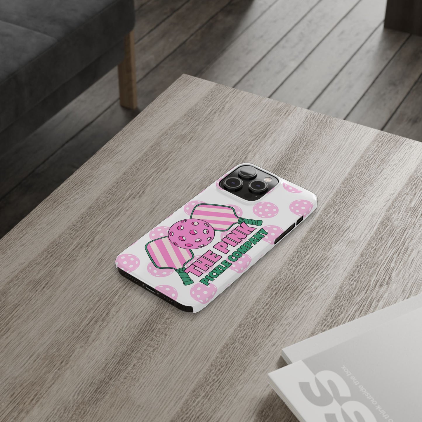 The Pink Pickle – Glossy Pickleball Phone Case (Slim & Protective)