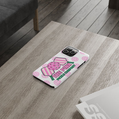 The Pink Pickle – Glossy Pickleball Phone Case (Slim & Protective)