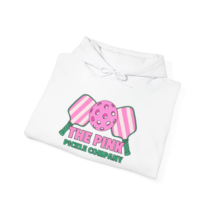 The Pink Pickle – Sorry, Can't. Pickleball. Bye. Hoodie (White)