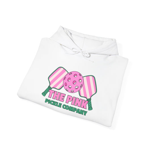 The Pink Pickle – Sorry, Can't. Pickleball. Bye. Hoodie (White)