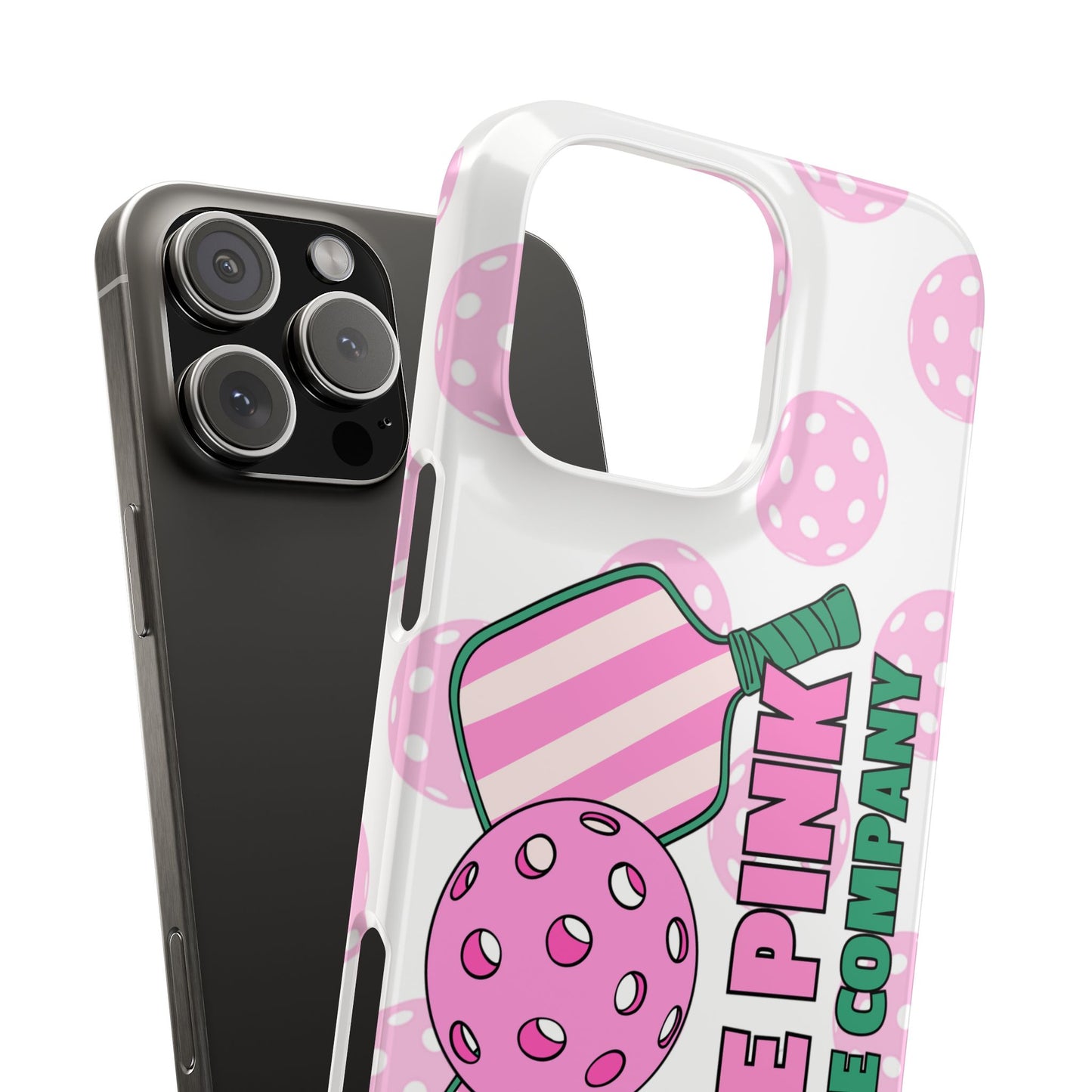 The Pink Pickle – Glossy Pickleball Phone Case (Slim & Protective)